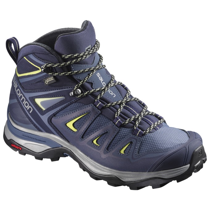 Salomon Israel X ULTRA 3 MID GTX® W - Womens Hiking Shoes - Deep Blue (ARYG-64890)